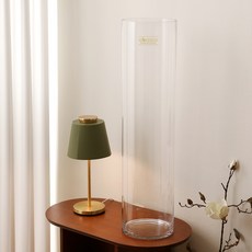 塑膠圓形花瓶 SHPET15X50, 透明