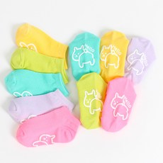 cocoB DOROTHY 兒童彩色網眼夏季襪子5雙組