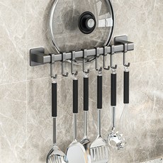 Meo 無孔廚房炊具收納架 40cm, 灰色, 1個