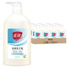 美琪 抗菌洗手露 澄淨白茶, 700ml, 12瓶