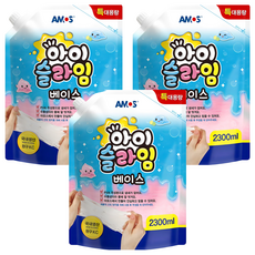 아모스 아이슬라임 베이스 2.3L, 3개, 혼합색상