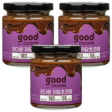 그림의빵 굿다운 저당 초코잼, 210g, 3개