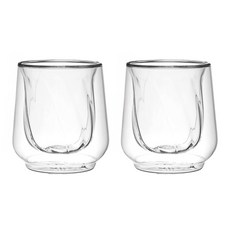 LA CAFETIERE Siena 雙層玻璃杯 螺旋 135ml, 透明色, 2個