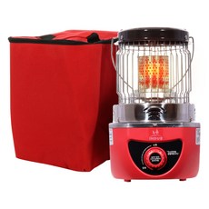 인더스 캠핑 휴대용 가스히터, IN-BU900GH, 카민레드