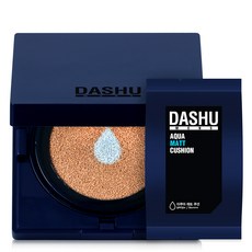DASHU 男款水潤霧面BB氣墊粉餅 15g+補充芯 15g, 深米色, 1組