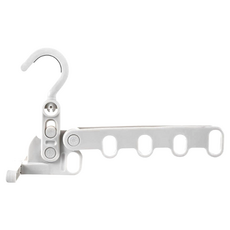 可摺疊室內曬衣架 Set 5孔, 方便收納 節省空間, White, 22 x 12.5 x 14.5cm, 1個