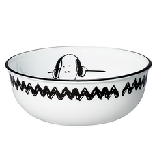 Corelle Brands 康寧餐具 SNOOPY復刻 韓式湯碗 416 473ml, 黑白色, 1個