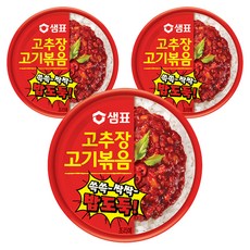 샘표 고추장 고기 볶음, 95g, 3개