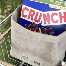 MARRONS 紙編籃, 石灰色, 2個