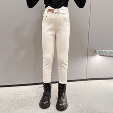 CRYSTALHOUSE 女童 青少年 冬季時尚 彈性刷毛緊身褲 [P166]