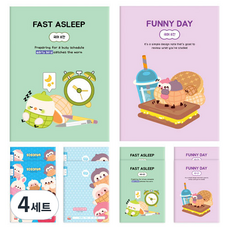 DADA Peanut Family 國語8格輕薄國小筆記本 2款 x 5入組, 混色, 4套