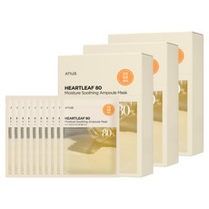 Anua 魚腥草80水份鎮靜安瓶面膜, 3盒, 10片