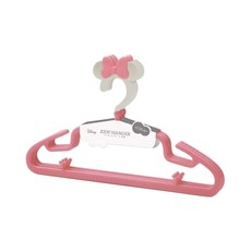 nishiki 錦化成 米妮系列 衣架 3入組 知名美式卡通圖案 立體衣架 掛勾可旋轉 兩側細小凸起 防滑設計, 1組