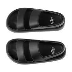 CARET 女款 EVA 雙帶涼鞋, 235, 黑色的