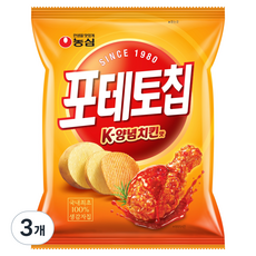 포테토칩 K 양념치킨맛, 3개, 50g