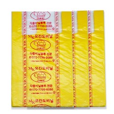 MOKANDO 超市塑膠袋 黃色 3號 100入, 3個