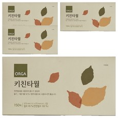 ORGA 廚房紙巾, 150張, 4盒