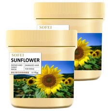 SOFEI 舒妃 葵花受損護髮霜, 2個, 500ml
