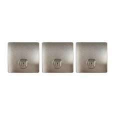 奇麗屋 標準單鉤貼片 免釘免鑽 重覆無痕 牢靠承重 輕鬆收納, 3個