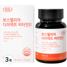 SEOULLABS 乳香萃取維他命D錠 30g, 3個, 30顆