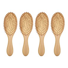 生活智慧 頭皮護理氣墊髮梳 大, 4個, 木質