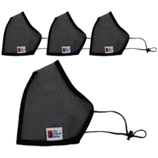 세통 KSK 쿨 나노필터 매쉬 마스크, 4개, 1매, 블랙