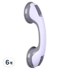 와이스필 욕실 손잡이 그레이, 6개