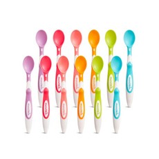 munchkin 拼色副食品湯匙組 6入, 混色, 2組