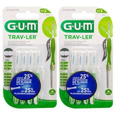 SUNSTAR 三詩達 G.U.M Trav-Ler 牙間刷 1414, 4入, 2個