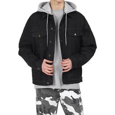 DAKUANG 男款Oversize Promissue連帽牛仔外套 E03C5_ok3690