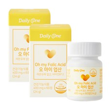 데일리원 오 마이 엽산 24g, 60정, 2개
