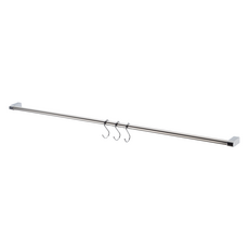 HomeMax 鎖牆式不鏽鋼廚房吊桿, 銀色, 1個