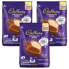 Cadbury 吉百利巧克力飲品 3合1即溶可可粉 390g, 30g, 13包, 3袋
