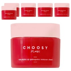 choosy 眼部卸妝棉片 60片, 110ml, 6罐