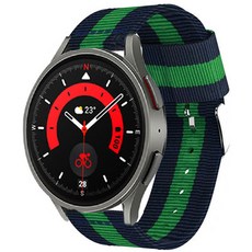 LuA lovel Galaxy Watch 相容 NATO 錶帶 運動錶帶, 海軍藍 + 綠色