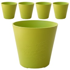 翠筠 日式花盆5件組 3吋, 綠色, 1組