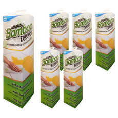 JML MIGHTY BAMBOO 強吸力天然竹纖維紙巾擦拭巾 Set 20張 可機洗, 6盒