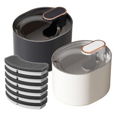 理享家 寵物飲水機 貓用 3L 超靜音循環過濾飲水器, 柏林藍, 1個