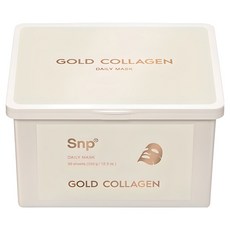 Snp 黃金膠原蛋白每日面膜, 30片, 1盒