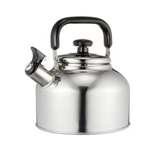 FREIZ 和平 IH爐適用 Rilakan 笛音熱水壺, 銀色, 1.6L, 1個