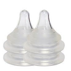 LITTLE BOBDOG 高級奶瓶奶嘴 第2階段+通用階段 各2入, 1組