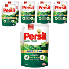 Persil 寶瀅 台灣公司貨 植純粹洗衣凝露補充包 6'S, 1.8L, 1入, 6袋