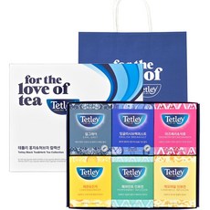Tetley 泰特利 紅茶花草茶禮盒, 6種茶包 4入+購物袋, 1組
