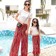 2S BUCK 兒童涼感透氣親子裝鬆緊帶寬褲