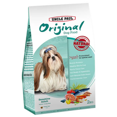 UNCLE PAUL 保羅叔叔 狗飼料 低敏室內長毛犬, 魚膠原蛋白 + 鮮雞蛋, 2kg, 1袋