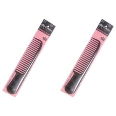 Badaga 專業用碳纖維剪髮梳 B-190, 黑色, 2個