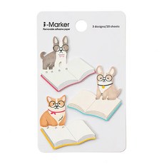 知音文創 i-Marker 動物分頁便利貼 / 閱讀狗, 1入, 1入