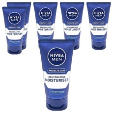 NIVEA 妮維雅 男士活力保濕乳液，保護和護理，補水保濕, 75ml, 6條