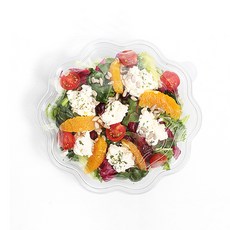 Picnic House 花朵沙拉容器 透明便當盒, 1個, 12個