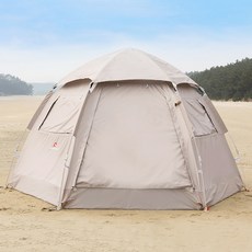 스위스마운틴 헥사돔 원터치텐트, 탄, 6인용